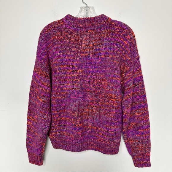 Samsoe Samsoe Renu Crew Sweater Magenta Melange - Picture 2 of 5